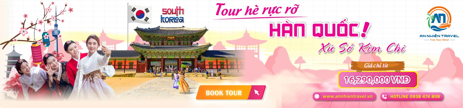 Tour du lịch Hàn Quốc giá rẻ tại An Nhiên Travel