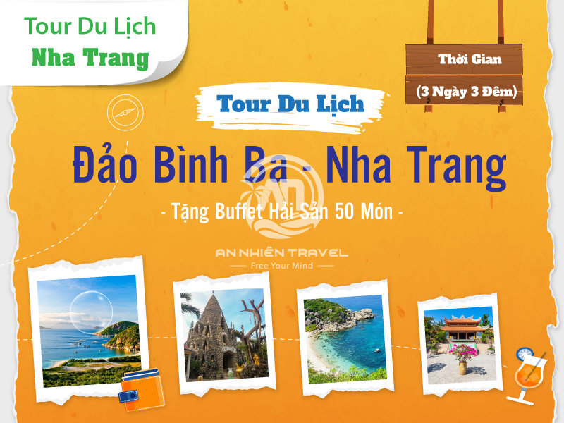 Tour du lịch Đảo Bình Ba - Nha Trang - Tặng buffet hải sản 50 món