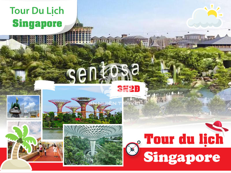 Tour du lịch Singapore - Thác nước Jewel - Gardens by the Bay - Chùa Răng Phật - Công viên Khủng Long